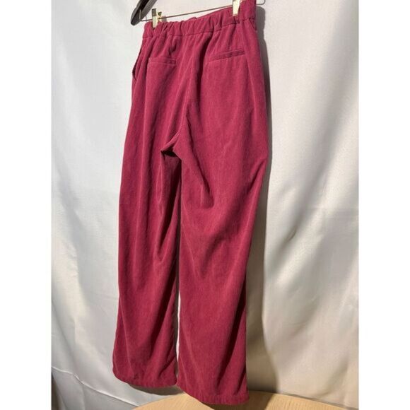 Sincerely Jules Pink Curduroy‎ Casual Straight Legged Pants Medium - Picture 6 of 10